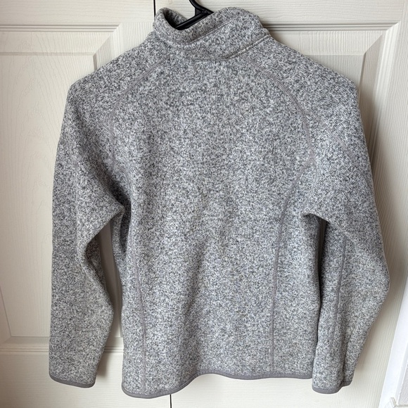 Patagonia women’s better sweater quarter Sweater Heather Gray small hiking EUC - Picture 7 of 7
